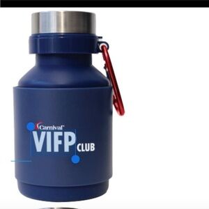 Carnival Expandable/ Collapsible Silicone Water Bottle 5-1/2" tall to 10"